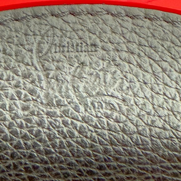 $1095 Auth. CHRISTIAN LOUBOUTIN Made in ITALY Unisex Black Leather Toiletry Bag - Picture 2 of 12